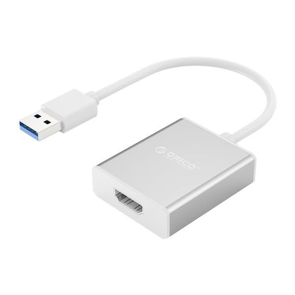 USB 3.0 Stecker auf HDMI Buchse Adapter - Silber
