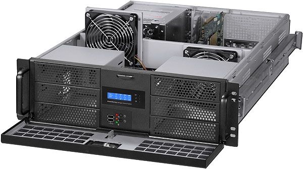 19 Zoll 3HE Servergehäuse IPC G365 E-ATX für Miniredundant und Standardnetzteil Energiesparfunktion