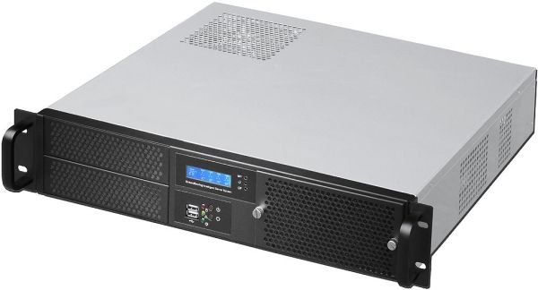 19 Zoll 2HE Servergehäuse IPC G238 sehr kurzes (38cm) Rack Gehäuse für Standardnetzteil