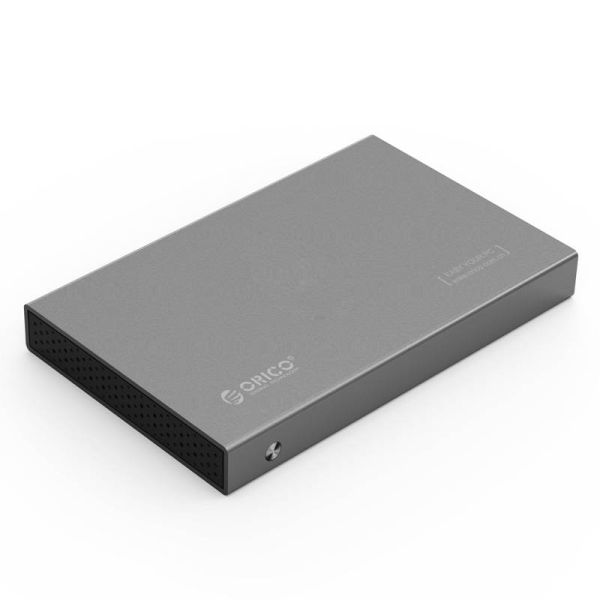 Aluminium 2,5-Zoll-Festplattengehäuse - HDD / SSD - USB3.0 - Dark