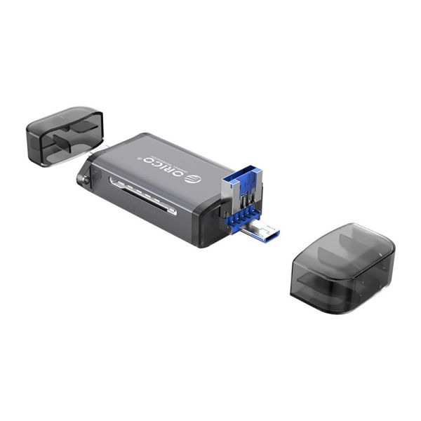 6-in-1-Kartenleser - USB 3.0 - Grau