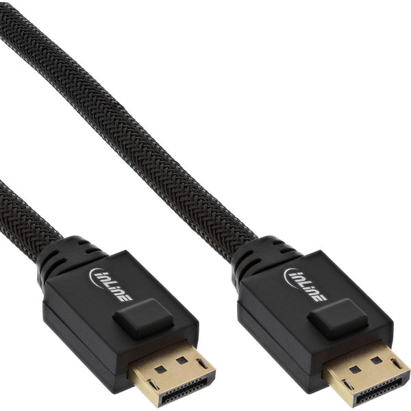 InLine® DisplayPort Aktiv-Kabel, 4K2K, schwarz, vergoldete Kontakte, 15m