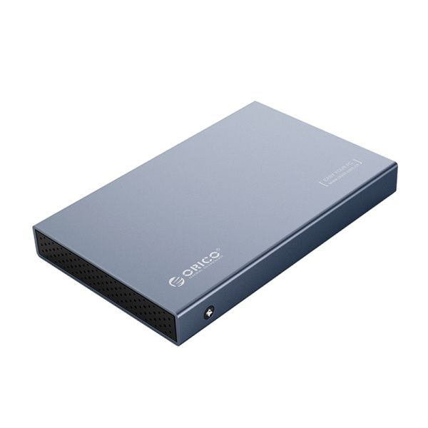 2,5 Zoll USB-C Festplattengehäuse - USB 3.1 10Gbps - Aluminium - Grau