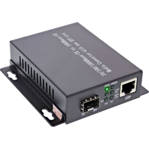 InLine® Netzwerk Media Konverter 10/100/1000Mb/s TP zu SFP LWL (für LC Duplex), MM, 550m