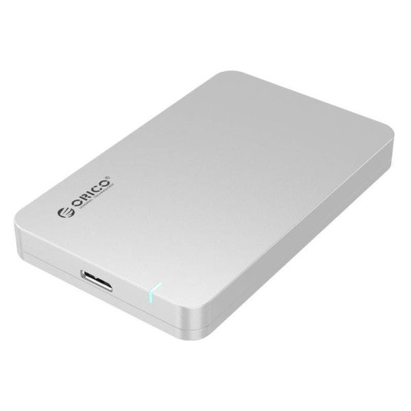 USB3.0 2,5-Zoll-Festplattengehäuse - HDD / SSD - Silber